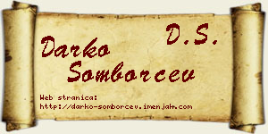 Darko Somborčev vizit kartica